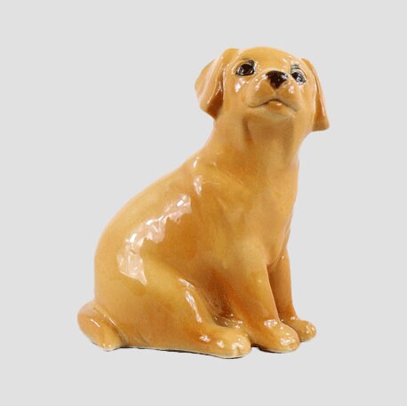 Labrador Pup Yellow Border Fine Arts Dogs