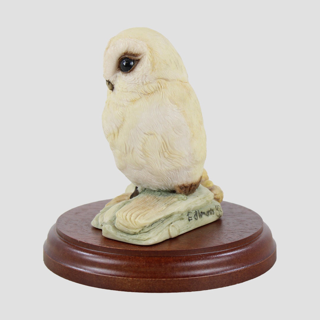 Owlet (White) On Rocks Bird Model