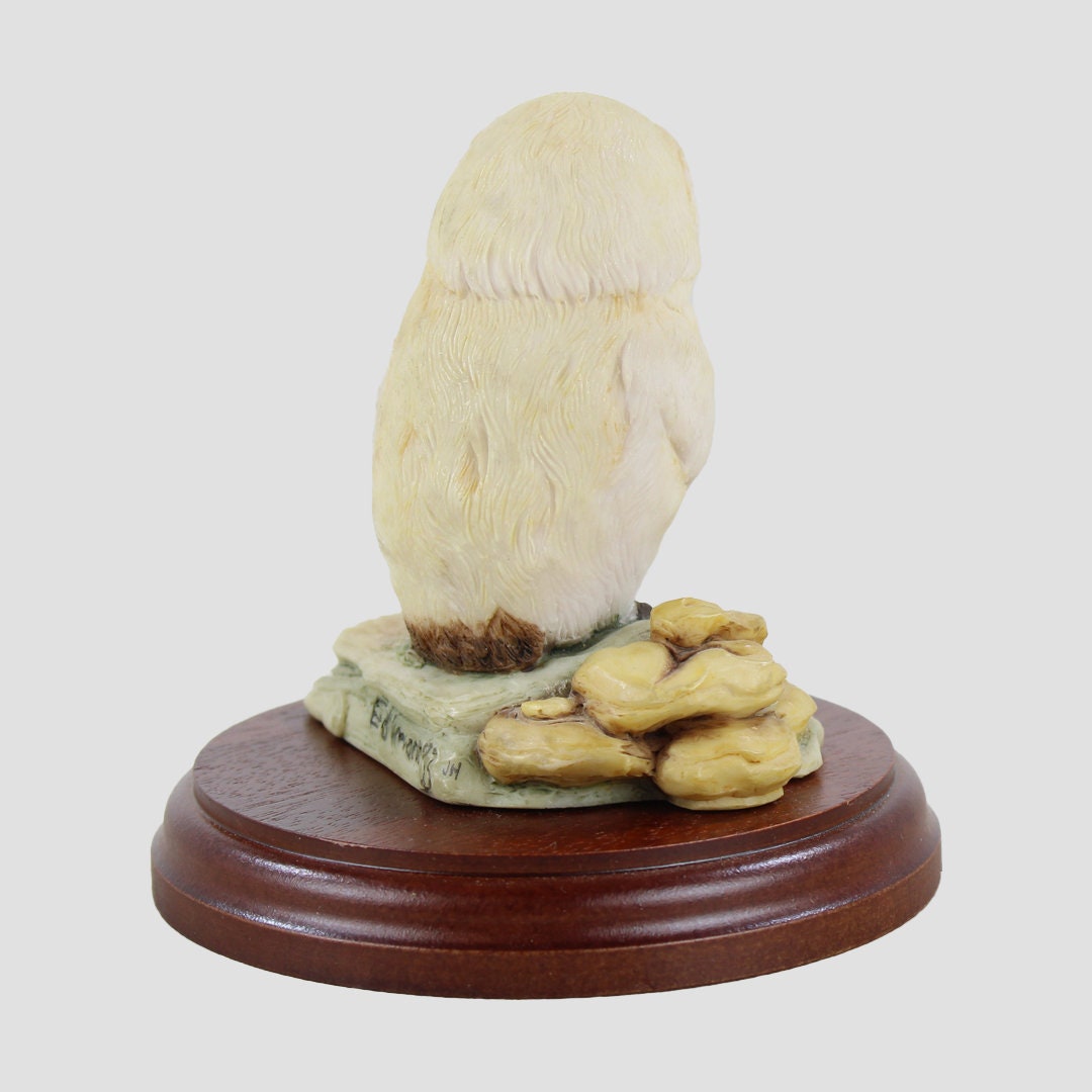 Owlet (White) On Rocks Bird Model