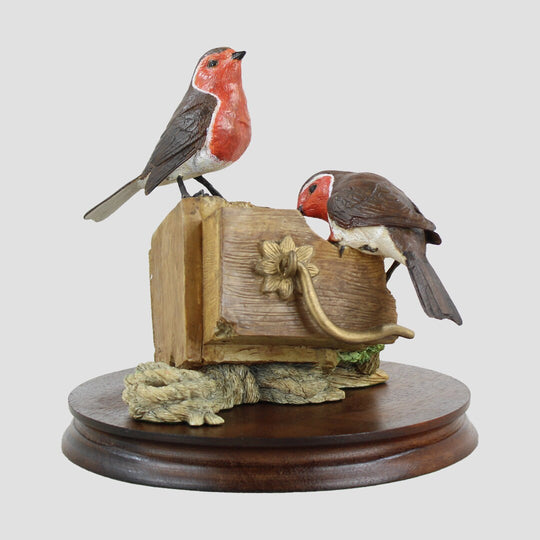 Robins Nesting Border Fine Arts Birds